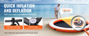 Bild in Galerie-Viewer laden, Amocart Inflatable Floating Dock 10x8FT Non-Slip Water Detachable Ladder Portable Carrying Bag Floating Platform Island Raft