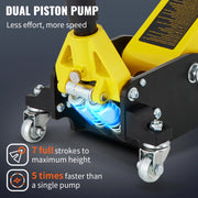 Load image into Gallery viewer, SucceBuy Car Jack 1.5-3T Floor Jack Aluminum&Steel Racing Jack W/ Single Pistons Quick Lift Pump Tire Change Lifting Repair Tool - AMOCART