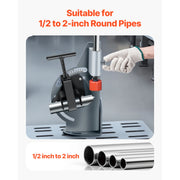 Load image into Gallery viewer, SucceBuy Pipe Notcher 1/2 to 2-inch Tubing Notcher with 0 to 60° Adjustable Angle Pipe and Tube Notching Tool for Repair Shops - AMOCART
