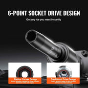 Charger l'image dans la visionneuse de galerie, Amocart 1/2" 3/8" Drive Impact Socket Set 13/23/33/34/48/65/90PCs SAE Metric Cr-V/Cr-Mo Socket Set 6 Point Alloy Steel Repair