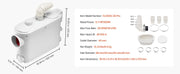 Load image into Gallery viewer, Amocart Macerator Pump 500W 29GPM Flow 26ft/8 m Head Wall-Hung Toilet Pump, 4 Water Inlets Waste Water Disposal Upflush Machine