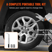 Load image into Gallery viewer, Amocart Scissor Jack 2.5 Ton Scissor Car Jack 3.7"-17.1" Lifting Range Scissor Lift Jack Portable Tire Jack for Car Truck SUV