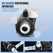 Load image into Gallery viewer, Amocart 2 Speed SPA Pump 48/56-Frame AC110-120V SPA Pump 1.5HP/3HP/4HP High Speed 2'' Port 90° Rotational Interface for Hot Tub