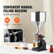 Load image into Gallery viewer, Amocart A03 5-50ml/5-100ml Manual Liquid Filling Machine Paste Bottle Filler Adjustable with Hopper for Water Shampoo Honey