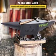Load image into Gallery viewer, Amocart 10-60Kg Steel Single Round Horn Anvil Steel Block Blacksmith Bench Tool Jewelry Making Manual Equipment for Metalsmiths
