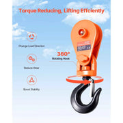 Charger l'image dans la visionneuse de galerie, Amocart Snatch Block Pulley 2T with Swivel Hook Lifting Offroad Recovery for Towing Operation on Truck Rollback Wrecker Car