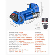 Load image into Gallery viewer, SucceBuy Electric Strapping Machine with Digital Display fit 0.39-0.74in Wide Straps Handheld Pallet Banding Tool for Packaging