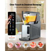 Bild in Galerie-Viewer laden, Amocart Slushie Machine No Ice Needed Slushy Machine Frozen Drink Maker w/ Single Tank Margarita Machine for Frozen Margaritas