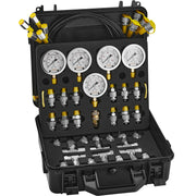 Load image into Gallery viewer, SucceBuy Hydraulic Pressure Test Kits Excavator Hydraulic Test Gauge Sets with Carrying Case for Excavator Tractors Machinery