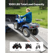 Load image into Gallery viewer, SucceBuy 1000lbs Steel Ramps 2Pcs Ramps with Wider Ramp Surface Universal Stable Loading Ramp with Handles Fit for ATV UTV Motor