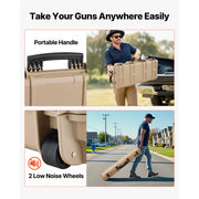 Charger l'image dans la visionneuse de galerie, Amocart Hard Rifle Case Lockable Rifle Case with Pre-cut Foams Wheels IP67 Waterproof Pistol Storage Cases for Rifles Shotguns