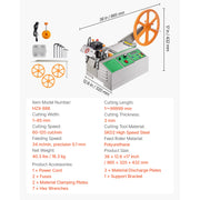 Load image into Gallery viewer, Amocart Automatic Webbing Cutting Machine Hot Cold Ribbon Cutting Machine with Adjustable Temperature LCD Display for Shoelaces