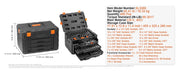 Load image into Gallery viewer, SucceBuy Mechanics Tool Set and Socket Set 1/4" 3/8" 1/2" Drive Deep Standard Sockets 450 Pcs SAE and Metric Mechanic Tool Kit