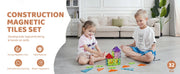 Load image into Gallery viewer, Amocart 32PCS Light Magnetic Tiles Building Blocks Magnet Educational STEM Sensory Stacking Toys for Toddlers Boys Girls Gifts