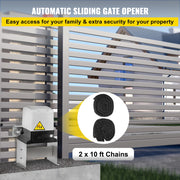 Load image into Gallery viewer, SucceBuy Electric Sliding Gate Opener with 2 Remote Controls Gate Operator Hardware Heavy Duty Track Driveway Motor for Security