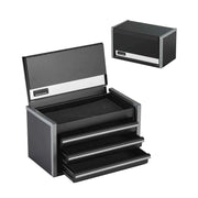 Charger l'image dans la visionneuse de galerie, Amocart 8.6in 3 Drawers Metal Tool Box Portable Tools Chest with Feet Pads & Ball Bearing Powder Coated Tool Storage for Garage