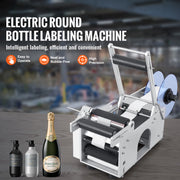 Charger l'image dans la visionneuse de galerie, Étiqueteuse semi-automatique pour bouteilles rondes SucceBuy 20-50 pièces/min, applicateur d'étiquettes électrique pour bouteilles de diamètre 0,78-4,72 pouces