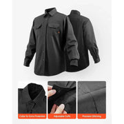 Load image into Gallery viewer, Amocart Flame Resistant Welding Jacket 7oz. FR Shirts for Men Machine Washable Cotton Heat-Resistant Welding Shirt - XL Size
