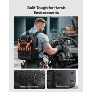 Charger l'image dans la visionneuse de galerie, SucceBuy 45 Pockets Tool Backpack Tool Bag Reinforced Fabric Base Electrician Plumber Repairman Maintenance Worker Tool Bags