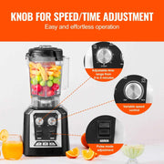 Bild in Galerie-Viewer laden, SucceBuy 2L Smoothie Blender Professional Countertop Fruit Food Processor Mixer Maker with Stainless Steel for Home Kitchen Bar