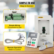 Load image into Gallery viewer, SucceBuy 2.2/3/4/7.5KW VFD Frequency Inverter 110V/220V 1/3P Input 3P Output Variable Frequency Drive CNC Motor Converter
