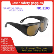 Load image into Gallery viewer, Laser Protective glasses 10600nm OD6 UV400 532nm 808nm 1064nm Laser Safety Glasses IPL glases Laser Protection Laser glasses