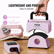 Bild in Galerie-Viewer laden, Amocart Hat Press Machine Mini Hat Heat Press for Caps Cap Heat Press Machine Safety Base and Glove Automatic Shut-Off Purple