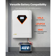 Load image into Gallery viewer, SucceBuy Hybrid Solar Inverter 3500W/6000W 24V DC to Single-Phase 220/230V AC, Built-in 100A MPPT Solar Controller for Off-Grid