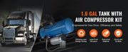 Load image into Gallery viewer, SucceBuy 12V Air Compressor with Tank 1.6 Gallon/6 L 120 psi Onboard Air Compressor System for Train Air Horns Inflating Tires