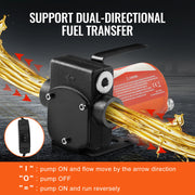 Load image into Gallery viewer, Amocart Fuel Transfer Pump 12V DC 5GPM / 8GPM / 12GPM Portable Type Electric Diesel Transfer Pump for Diesel Methanol Blends