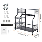 Load image into Gallery viewer, Amocart Golf Storage Garage Organizer Other Sports Equipment Storage Rack Outdoor Sport Gear and Toy Storage with Baskets&Hooks