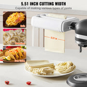 Load image into Gallery viewer, SucceBuy Pasta Attachment for KitchenAid Stand Mixer 3-IN-1 Stainless Steel Pasta Roller Cutter Set Including Pasta Sheet Roller - AMOCART