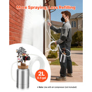Load image into Gallery viewer, SucceBuy Spray Paint Pressure Pot Pressure Pot Paint Sprayer Spray Guns Central Pneumatic Sprays Gun for Furniture Car Fence - AMOCART