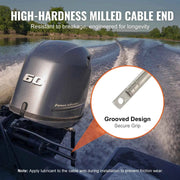 Load image into Gallery viewer, Amocart Boat Steering Cable 17 Feet Outboard Marine Rotary Steering Cable 1/2 Ton High Tensile Strength Universal Compatibility