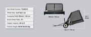 Load image into Gallery viewer, SucceBuy 52-inch Lawn Sweeper Tow Behind 26cu.ft. Large Pull Behind Heavy Duty Leaf Grass Collector for Picking Up Debris Grass