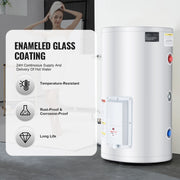 Load image into Gallery viewer, SucceBuy Electric Water Heater 40/70L Tank Instant Hot Water Heater 1.6Kw Tankless Water Heater w/ LED Display Knob Control IPX4