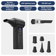 Load image into Gallery viewer, Powerful Air Blower 130000RPM Turbo Jet Blower Brushless Vacuum Cleaner For PC/Keyboard/Home/Car Cleaning Air Duster Fan Blower