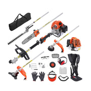 Load image into Gallery viewer, SucceBuy 26CC 5-in-1 Multi-Functional Trimming Tools Gas Hedge Trimmer Weed Eater String Trimmer Edger Pole Saw Chainsaw Pruner