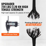 Load image into Gallery viewer, SucceBuy 3/16 in 250/1000ft Nylon Cord 32-Strand Design Multi-Purpose Rope for Outdoor Adventures Tree Work Emergency Situation