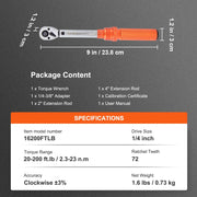 Load image into Gallery viewer, Amocart 1/2" 1/4" 3/8" Mechanical Torque Wrench Set Precision Pointer Hand Tools Torque Wrench Workshop Car Repair Tool