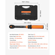 Charger l'image dans la visionneuse de galerie, Amocart Torque Wrench Set Drive Click Torque Wrench Dual-Direction Adjustable Mechanical Dual Range Scales Torque Wrench Kit