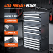 Load image into Gallery viewer, Amocart Drill Bit Dispenser Cabinet 3 Pieces Three-Drawer 1/16" to 1/2" & Letter Sizes A to Z Five-Drawer Drill Bit Organizer