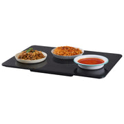 Load image into Gallery viewer, SucceBuy Electric Warming Tray 16.5"x 23.6"/11" Portable Tempered Glass Heating Tray with Temperature Control Perfect for Dinner - AMOCART