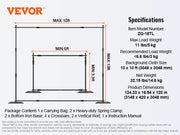 Bild in Galerie-Viewer laden, Amocart 10 x 10 ft Heavy Duty Backdrop Stand Height Adjustable Photography Backdrop Stand for Party Wedding Display Exhibition