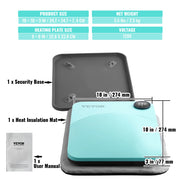 Load image into Gallery viewer, SucceBuy 9x9/12x10 in Portable Heat Press Machine DIY Shirt Printing Multifunctional Sublimation Transfer HTV Vinyl T-shirt Bag