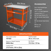 Load image into Gallery viewer, SucceBuy 18/20/24Inch Foldable Welding Table Steel Table Top Auxiliary Welding Tool Flexible Height Portable Workbench for Work - AMOCART