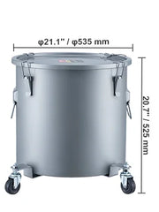 Load image into Gallery viewer, SucceBuy 8/10/16 Gallon Fryer Grease Bucket Oil Disposal Caddy with Caster Base Rust-Proof Coating Oil Transport Container w/Lid