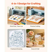 Load image into Gallery viewer, Amocart Vinyl Cutting Machine 12in 5000+ Built-in Resources Compatible w/ Mac Windows Android and iOS for Creating Crafts Cards