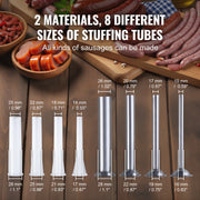 Load image into Gallery viewer, SucceBuy 2.5L Manual Sausage Stuffer Food-Grade Stainless Steel & 8 Stuffing Tubes for Home Kitchen Restaurant Commercial