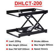 Load image into Gallery viewer, 1500N Electric Lifting Platform with Smart Controller Set 270mm~1005mm Stroke RF485 60kg~150kg Load 2Layers Scissor Lift Table